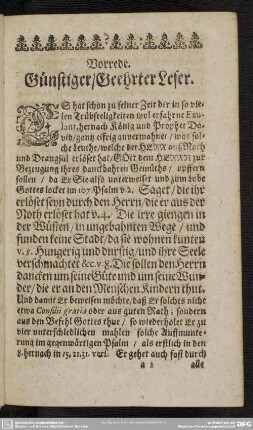 Vorrede. Günstiger, Geehrter Leser