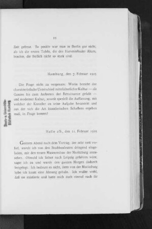 Hamburg, den 7. Februar 1905