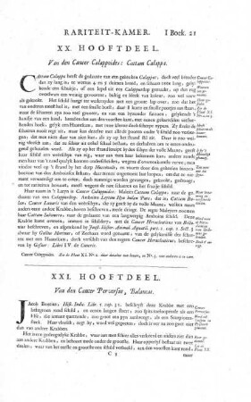 XXI. Hooftdeel. Van den Cancer Perversus, Balancas