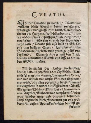 Curatio.