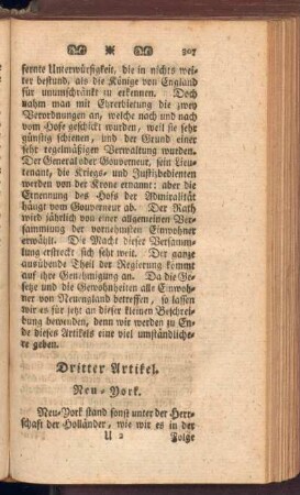 Dritter Artikel. Neuyork