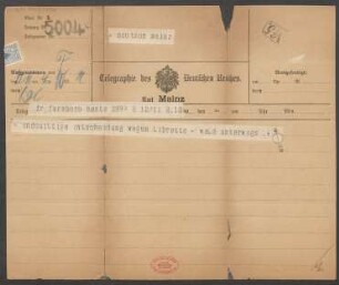 Brief an B. Schott's Söhne : 12.11.1902