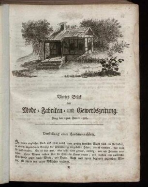Viertes Stück. Prag den 23ten Jenner 1788.
