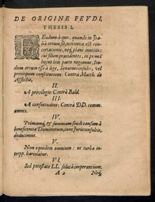 De Origine Feudi.