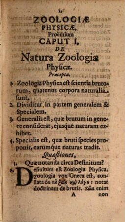 Zoologia physica