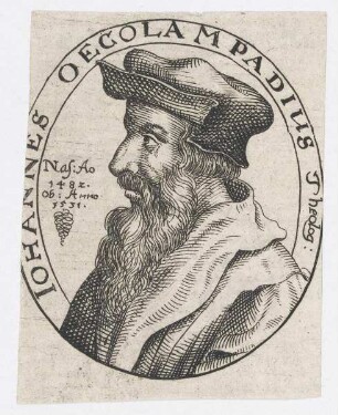 Bildnis des Iohannes Oecolampadius