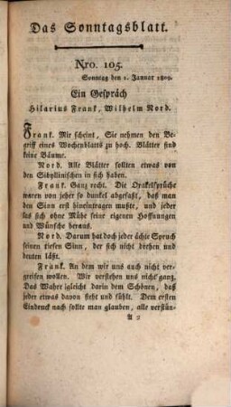 Das Sonntagsblatt. 3. 1809, 105/118