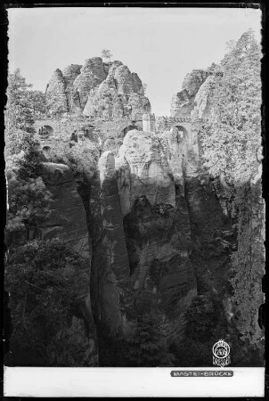 Blick auf die Basteibrücke