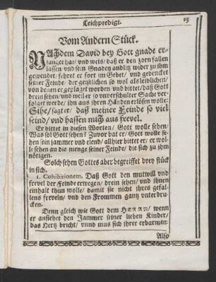 Vom andern Stück.. [2. Umb errettung aus der Hand seiner Feinde.]
