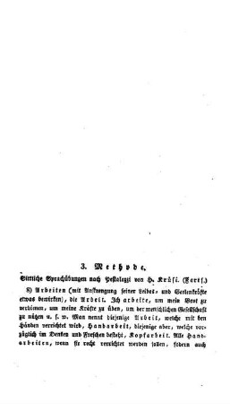 Methode : sittliche Sprachübungen nach Pestalozzi ; (Forts.)