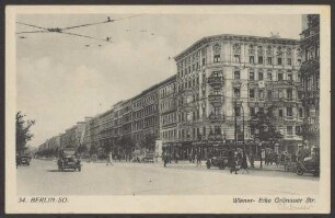 Ansichtskarte Wiener Straße, Ecke Grünauer Straße [2/2]