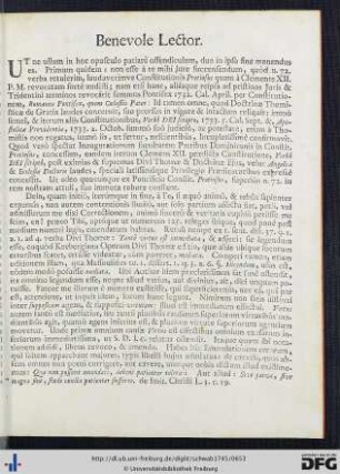 Benevole Lector.