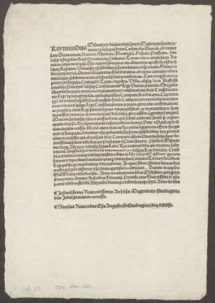 Sammlung von Hand- und Druckschriften betreffend ein päpstliches Jubeljahr 1500-1502