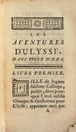 Aventures D'Ulysse, Dans L'Isle D'Aeaea. 1