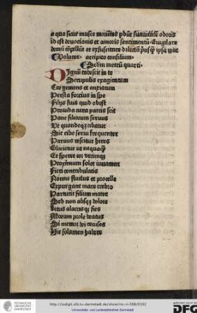 Secundum metrum quarti [libri].
