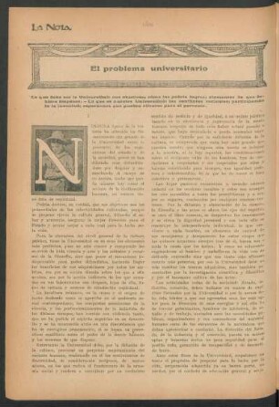 El problema universitario