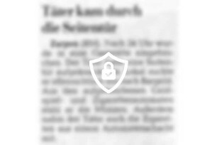 Täter kam durch die Seitentür