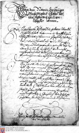 Testament der Maria Jacobea Pestacalda geb. Wambold