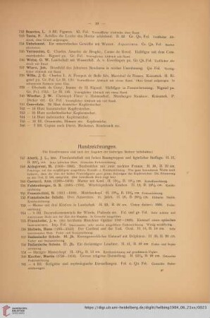 Handzeichnungen (Nr. 747-774)