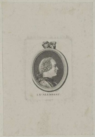 Bildnis des I. D ' Alembert