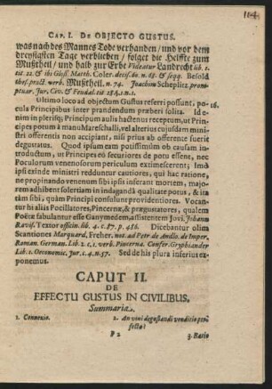 Caput II. De Effectu Gustus In Civilibus.