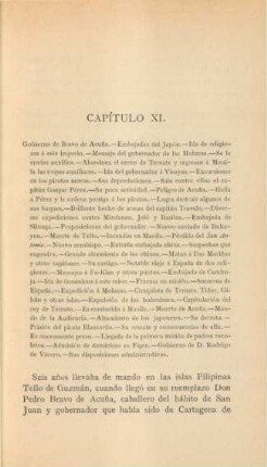 Capítulo XI. Gobierno de Bravo de Acuna. - ...
