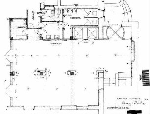 Stuttgart Hbf: Empfangsgebäude Hotel Grundriss Bahnsteigebene Bauteil 2c