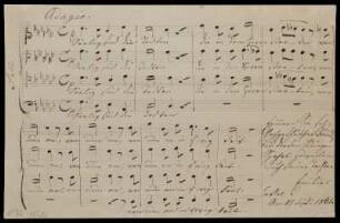 Liederhandschrift von Emilie Zahn