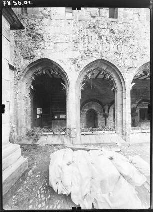 Nordhausen. Stadtpfarrkirche zum Heiligen Kreuz (sog. Dom, Baubeginn 1130). Kreuzgang
