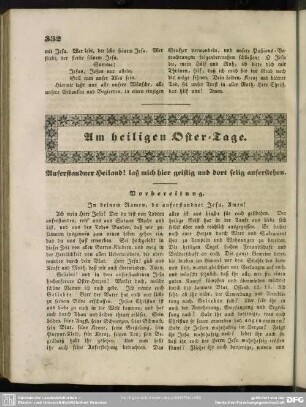 Am heiligen Oster-Tage