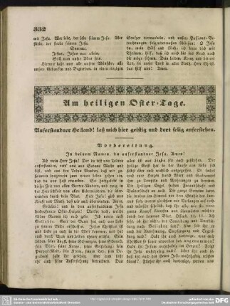 Am heiligen Oster-Tage