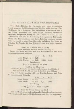 II Ägyptische Bauwerke und Bildwerke