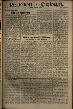 Dritte Ausgabe vom Samstag, den 16. Januar 1937.
