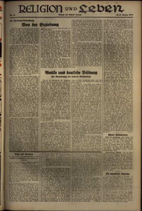 Dritte Ausgabe vom Samstag, den 16. Januar 1937.