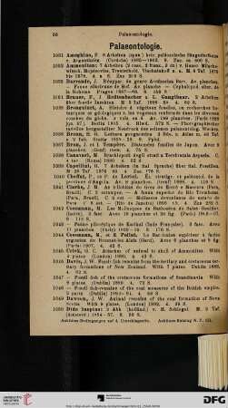 Palaeontologie (Nr. 1031-1136)