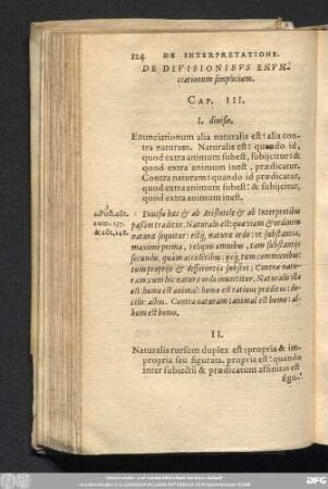 De Divisionibus Enunciationum simplicium. Cap. III.