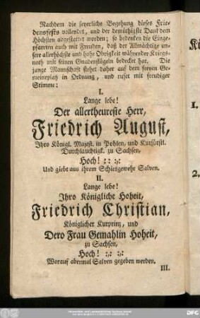 [Lange Lebe!]