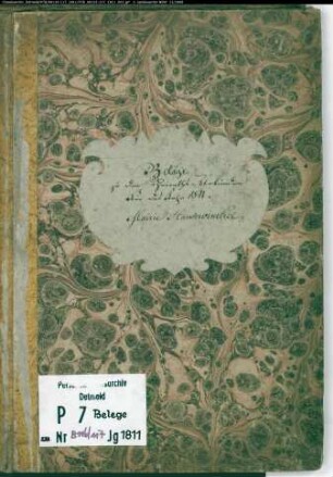 Belegakte zum Heiratsregister 1811 der Munizipalität Gemen (H 1811)