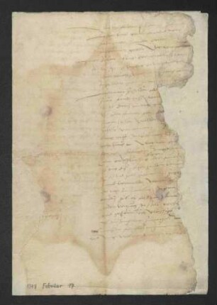 Entwurf eines Schreibens an Lazarus von Schwendi mit Bericht über die versuchte Verhaftung Hans Böhms (90)