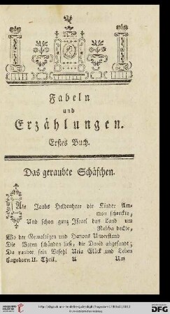 Fabeln und Erzaehlungen