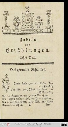 Fabeln und Erzaehlungen