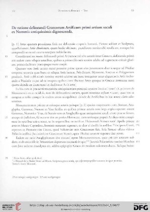 De ratione delineandi Graecorum Artificum primi artium seculi ex Nummis antiquissimis dignoscenda