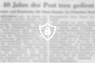 40 Jahre der Post treu gedient