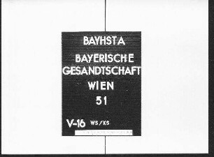 Zeremoniell zwischen dem bayerischen Gesandten und dem französischen Botschafter