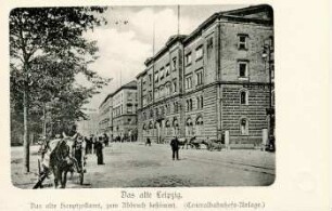 Das alte Hauptzollamt, zum Abbruch bestimmt. (Centralbahnhofs-Anlage) [Das alte Leipzig]