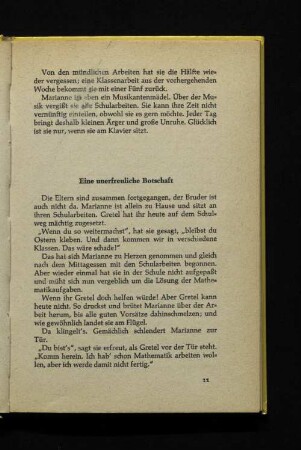 Eine unerfreuliche Botschaft