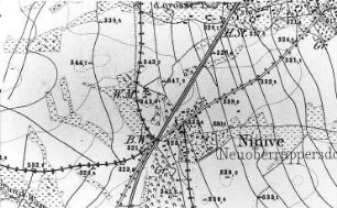 Herrnhut-Ruppersdorf/O.L.-Ninive. Meßtischblatt, Sekt. Oderwitz, 1883
