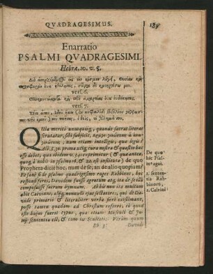Enarratio Psalmi Quadragesimi.