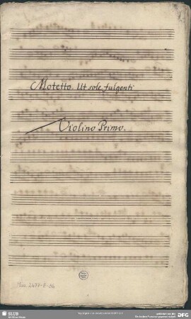 Ut sole fulgenti - Mus.2477-E-36 : A, orch, bc - G; HanH 112