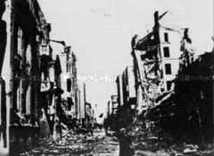 Belgrad nach dem Bombardement der deutschen Wehrmacht